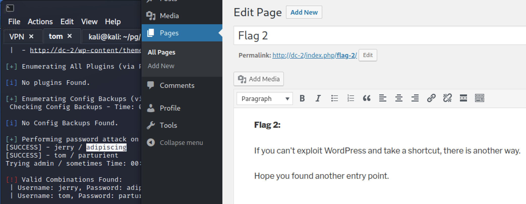 Jerry WordPress access