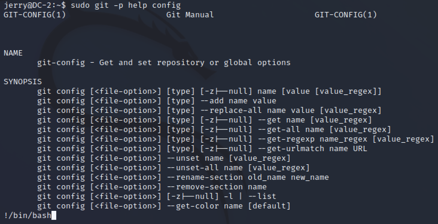 get root through git